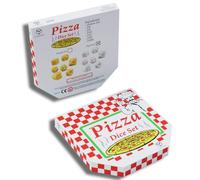 Q WORKSHOP Pizza Dice Set Pepperoni RPG Polyhedral 7 Dice for D&D