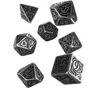 Q Workshop Steampunk Design Crafted In Metal Finest Polyhedral Dice Set of 7