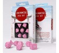 Q-Workshop Sweet Spring Memory Pink RPG Dice Set 7pc Cherry Blossom