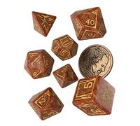 Q-Workshop 91392 Dice Set: Vesemir - The Wise Witcher (7) Card Game, Multi-Coloured