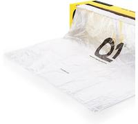 Q1 6m Wide Premium Automotive Masking Film - 110m Clear HDPE Protective Sheeting for Vehicle Paint Overspray - Static Cling, Solvent & Waterborne Paint Compatible