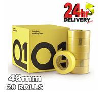 Q1 Premium Masking Tape 48mm x50m High Performance rubber-base 110C Temperature