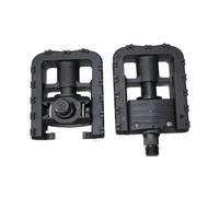 Q100 Folding Bike Pedals Plastic Non-Slip Platform for MTB Road(Black)