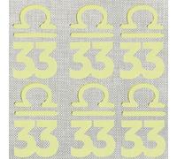 Q179 Gold Acrylic Libra 33th Cake Topper, Constellation Thirty Three Cake Topper, Happy 33rd Birthday Toppers, Libra Season Decorations for September and October Zodiac Themed Party