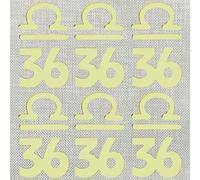 Q183 Gold Acrylic Libra 36th Cake Topper, Constellation Thirty Six Cake Topper, Happy 36th Birthday Toppers, Libra Season Decorations for September and October Zodiac Themed Party