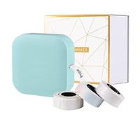 Q30 Label Maker Machine Mini Pocket Thermal Label Printer All in One BT Connect Adhesive Tag DIY Date Journal Study Sticker Labeling Machine with 5pcs Label Rolls Compatible with iOS Android fo/48 ( C