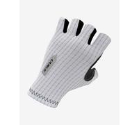 Q36.5 Pinstripe Summer white black gloves. - L