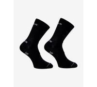 Q36.5 Ultra Long Socks Pack Black White Logo (2 Units) - 40-43