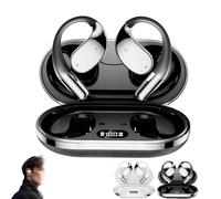 Q39 Ai Translation Clip-On Bluetooth Earphones, Q39 AI Earbuds Translate, Bluetooth Sports Earbuds, Real Time Open Ear Headphones, Translating Device for Travel Business Learning (Black)
