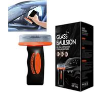 Q4 Glass Guard, Windscreen Cleaner, Hand-Held Glass Emulsion Cleaner, Car windshield Oil Film Remover, Glasscleaning Board for Car Windshield, Automotive Oil film Cleaning Brush