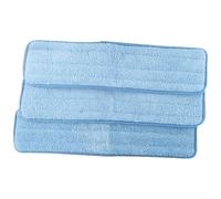 Q411 Compatible 3pcs Microfiber Wet Pad Mop Cloths 18inch Commercial Refill with Strong Water Retention