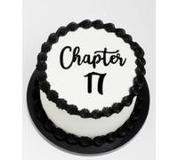 Q439 Chapter 17 Cake Topper - Black 17th Birthday Cake Toppers, Acrylic "chapter 17" Cake Charm for Milestone Birthday, Happy 17 Cake Topper for Party, Dirty 17 Party Decorations for Him & Her