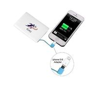 Q4U New Power Bank 2500mAh, Credit Card Size Pocket Power Bank with Built-In Micro USB & Apple Lightning Cable harger For Apple iPhone7, iPhone7 Plus iPhone6s, iPhone6s Plus iPhone6 iphone5s iPhone5c