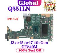 Q551LN Q551LB Q551L Q551 Mainboard For ASUS Laptop Motherboard i3 i5 i7 4GB/RAM GT840M MAIN BOARD TEST OK