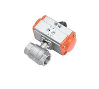 Q611F-16P DN15/DN20 Pneumatic Stainless Steel 304 16 Bar Internal Thread Two Way Ball Valve 1Pcs(DN20)