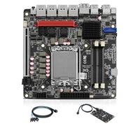Q670 6-Bay NAS 4 * 2.5GBE Mini-ITX Motherboard LGA1700(Support 12th/13th/14th Gen. Desktop Processor), 6* SATA3.0, i226-LM vPro NIC, 2* DDR5 MAX 64GB, 6* M.2 NVMe, 1* Type-C 20Gbps, Dual 4K Display
