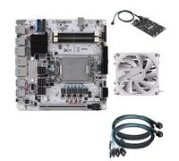 Q670 NAS Motherboard ITX Firewall Mainboard for 12/13/14th Gen LGA1700 2*DDR5 2 * 2.5G LAN 1*PCIE5.0x16 Max 8*SATA 6*M.2 NVMe 2X Intel 2.5G Network Port(Q670 All)