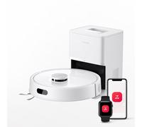 roborock Q7 L5+ Robot Vacuum Cleaner, Self-Emptying, 8000 Pa Suction, Dual Anti-Tangle System, APP-Controlled Mopping, Electronic Water Tank, PreciSense LiDAR Navigation, Ideal for Pet Hair, White