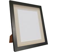 Q7 Picture Photo Frame, Black Ash with Light Grey Mount, 9 x 7 Image Size 7 x 5 Inch