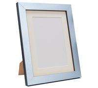 Q7 Picture Photo Frame, Silver with Ivory Mount, 18 x 14 Image Size 14 x 11 Inch
