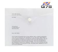 Q7S-Document Wallet A5 Size Polypropylene - 148 x 210mm (Clear)