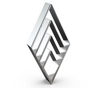 QAAQS Rhombus Diamond Cookie Cutter Set - 4 Piece Assorted Sizes (5 Inch, 4 Inch, 3 Inch, 2 Inch) - Stainless Steel