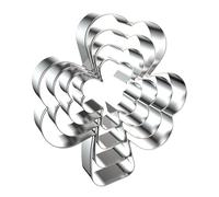 QAAQS Shamrock Cookie Cutters Shapes for St. Patrick's Day Irish Spring Party Decorations - 5 inch, 4 inch, 3 inch, 2 inch - Stainless Steel Clover Cookie Cutter Set