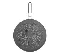 Qaautor Silicone Splatter Screen,Grease Splatter Guard with Folding Handle,for Cooking Splatter Guards&Fry Pan,13 Inch,Gray