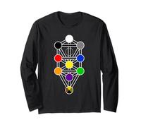 Qabbalah Tree Queens Scale Colors - Hermetic Sephirot Long Sleeve T-Shirt