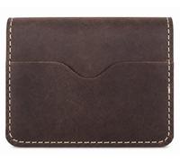 QAchoice Genuine Leather Credit Card Holder for Men, RFID Blocking Handmade Vertical Bifold Wallet, Slim Card Holder with 6 Card Slots & Cash Compartment, Minimalist Design Wallet