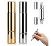 QACUU 2 Pack 10ml Perfume Bottle Empty, Dual-End Spray and Roller Glass Set | Compact Travel Perfume Bottle and Refillable Perfume Bottle with coloured glass to limit light exposure, ideal for trips.