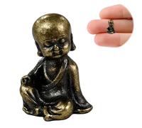 QACUU Mini Figures Ksitigarbha Buddha Statue for Zen Garden, Miniature People Figures and Mini Things Indoor Ornament, Zen Garden Kit with Miniature Buddha Statue for Home Meditation Spaces