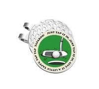 QACUU Stylish Golf Ball Marker Hat Clip, Creative Design Golf Ball Markers for Putting Green, Premium Metal Magnetic Hat Clip for Caps, Practical Lightweight Accessories for Men and Women Golfers