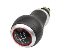 QADFTGY Gear Knob Compatible with for A4 S4 B8 8K A5 8T Q5 8R 2007-2015 1pcs Car Accessories 12mm 5/6 Speed Red Ring Gear Shift Knob Lever Stick Shift Knob(R12345)