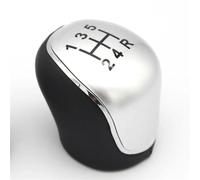 QADFTGY Gear Stick Knob Compatible with for Mondeo 4 Mk4 for Focus 5/6 Speed Car Gear Shift KnobShifter Lever Arm Headball(Silver 5 Speed)