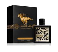 Qaed Al Fursan EDP 90ml - Long Lasting Oud Woody Perfume for Men, Saffron Amber Cedar