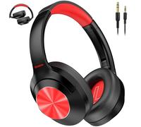 Qaekie Hybrid Active Noise Cancelling Headphones - 2024 Upgraded Wireless Over Ear Bluetooth Headphones,100H Playtime,Hi-Res Audio,Deep Bass Noise Cancelling,Comfortable Ear Cup for Travel/Home/Office