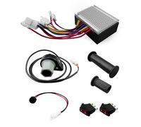 QAGGUM 24V Controller and Throttle Fit for Razor E200 E300 MX350 Electric Scooter, Throttle Grips and Motor Brushed Speed Controller with Charger Port Handlebar Grips