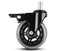 QAGGUM 3" Grill Wheels Fit for Traeger Timberline 850/1300 Ironwood 650/885 Texas Elite 34 Pro 780 Replace HDW302, Swivel Caster Wheel with Brake