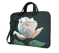 qahuopp 3d Flower Print Computer Bag Carrying Handle Laptop Bag Protect Case Pouch Fits 13 14 15.6 Inch Laptops