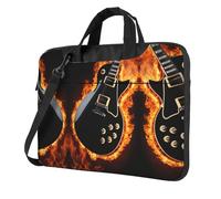 qahuopp Electric Guitar Print Computer Bag Carrying Handle Laptop Bag Protect Case Pouch Fits 13 14 15.6 Inch Laptops