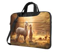 qahuopp I Love Alpacas Print Computer Bag Carrying Handle Laptop Bag Protect Case Pouch Fits 13 14 15.6 Inch Laptops