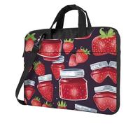 qahuopp Strawberry Jam 04 Print Computer Bag Carrying Handle Laptop Bag Protect Case Pouch Fits 13 14 15.6 Inch Laptops