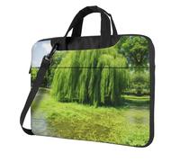 qahuopp Willow Tree Print Computer Bag Carrying Handle Laptop Bag Protect Case Pouch Fits 13 14 15.6 Inch Laptops