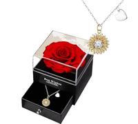 QAJXKZRQF Diamond studded golden sunflower necklace, a gift for mothers, wives, and girlfriends on Women's Day and Mother's Day