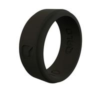 QALO Men's Rubber Silicone Ring, Step Edge Q2X or Chevron Rubber Wedding Band, Breathable, Durable Rubber Wedding Ring for Men, Multi Packs, Multi Colors