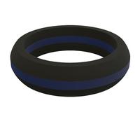 QALO Men's Thin Line Classic Silicone Ring