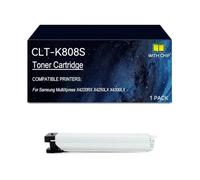 QALOP CLT-K808S Toner Cartridges Compatible For CLT-K8085 C808S M808S Y808S | Replacement for CLT-K808S Toner Cartridge for Samsung MultiXpress X4220RX X4250LX X4300LX Printer, With Chip(Black)