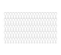 Qalvona 100Pcs Hanging Hook Galvanized Steel Automatic Rebound Clips, Ceiling Decorative Buckles -, Easy Installation, Ideal for Home and Party Decorations