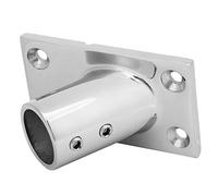 Qalvona Boat Rail Fittings Stainless Steel 316, 60 Degree Rectangular Base, 7/8 Inch Rail Fitting - Thickened Durable Construction, for Marine Use